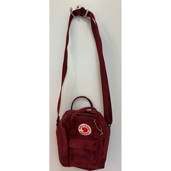 Fjallraven Kanken Sling Crossbody Bag Burgundy Mini Backpack Purse - Picture 1 of 6